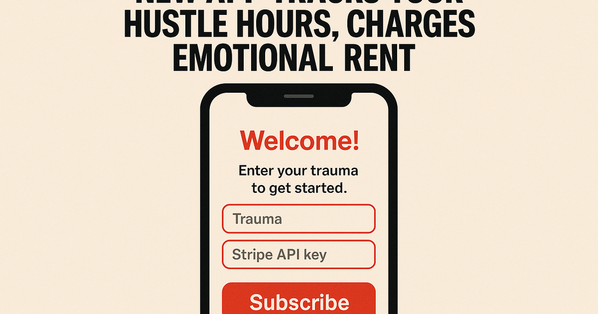 New App Tracks Hustle Hours, Charges Emotional Rent
